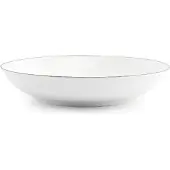 BonBistro Kom 21xH4cm coupe green rim Basic White (Set van 6)