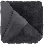 Unique living plaid mats dark grey -130x180cm