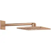 GROHE Rainshower hoofddouche+arm vierkant warm sunset geborsteld