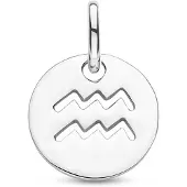 The Jewelry Collection Zilver Gerhodineerde Hanger sterrenbeeld waterman 1333705
