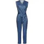 LASCANA Jumpsuit van kreukvrije stof, elegante jumpsuit in wikkeloptiek, strijkvrij (Met een bindceintuur) | Maat 38