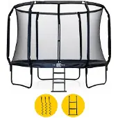 BLITS Urban trampoline - Ø 427 cm - Zwart