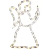 Konstsmide venstersilhouet led engel wit, 50x33 cm