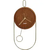 Beliani SIERRE - Wandklok - Donkerbruin - MDF