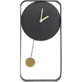 Beliani SERVOZ - Wandklok - Zwart - Staal