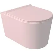 Salenzi Civita wandcloset toiletpot randloos mat roze 35x50cm