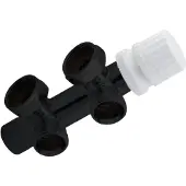 Best design Onderblok haaks nero 3/4" mat zwart