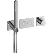 Hotbath Inbouwkraan gal thermostaatkraan met 2 pushbuttons chroom