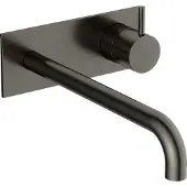 Hotbath Cobber CB106EXT25 afbouwdeel inbouw wastafelkraan met achterplaat en 25cm uitloop verouderd ijzer