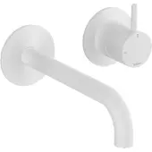 Hotbath Cobber CB105EXT18 afbouwdeel inbouw wastafelkraan met 18cm uitloop mat wit