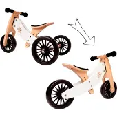 Kinderfeets 2-in-1 houten loopfiets & driewieler Tiny Tot Plus - Wit