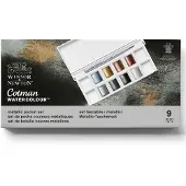 Winsor & Newton Cotman Metallic Pocket Box Aquarelset 8 napjes