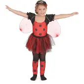 Vegaoo Rode en roze lieveheersbeestje outfit voor meisjes