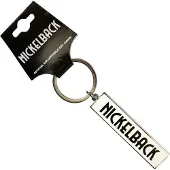 Rock Off Nickelback - Logo Sleutelhanger - Wit/Zwart