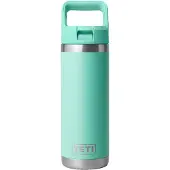 Yeti Thermofles met Rietjesdop 532ml Rambler 'Seafoam'