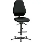 BIMOS Labostoel Basic, met opstaphulp, kunstleer, Stamskin Top zwart