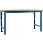Manuflex werkbank Profi speciaal, tafelblad kunststof, 1750 x 700 mm, briljantblauw