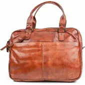 Bear design Teun Leren Laptoptas 14" - Cognac