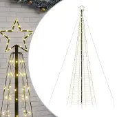 vidaXL LED-kerstboom met spikes 1534 LEDs warm wit 500 cm
