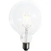 LUEDD E27 dimbare LED spiraal filament G125 5W 450 lm 2700K
