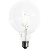 LUEDD E27 dimbare LED spiraal filament G125 5W 450 lm 2200K