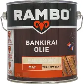 Rambo Houtolie Bankirai Olie - Kleurloos - Zijdeglans 2.5l