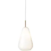 Nuura Design hanglamp Anoli 1, dimbaar, wit / opaal, Woon-/ Eetkamer, Glas, Design, hanglamp