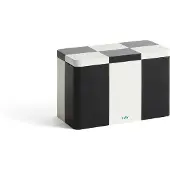 HAY Tin Container voorraadpot medium Black-off white