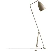 Gubi Design vloerlamp Gräshoppa, alu / grijs / zink, Woon-/ Eetkamer, metaal, Design, vloerlamp