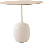 &tradition Lato LN9 Bijzettafel Lacquered Oak & Crema Diva Marble