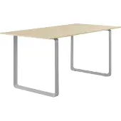 Muuto 70/70 eettafel 170x85 cm Solid oak-Grey