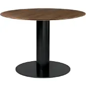 Gubi 2.0 Eettafel Ø110 cm | American Walnut