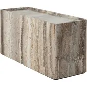 Gubi Pietra bijzettafel 30x80x40 cm Lively sepia