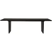 Gubi Private eettafel 100x260 cm Bruin-zwartgebeitst eikenhout