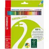 Stabilo GREENcolors - FSC Gecertificeerde Kleurpotloden - Etui Met 24 Kleuren