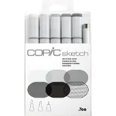 Copic Sketch 5+1 Sketching Grays