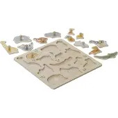 Vertbaudet Puzzle met jungle-knopen meerkleurig