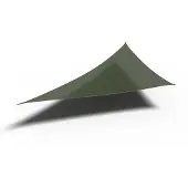 Platinum Sun & Shade - Coolfit - Schaduwdoek – Driehoek - 570x400x400cm – Olijf – 5 jaar garantie - 95% UV protectie – Sterk geweven 285 g/m² - Hoge kleurechtheid
