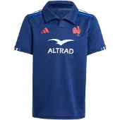 Adidas Functioneel shirt 'France Rugby Home ' donkerblauw / oranje / wit
