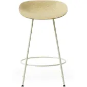 Normann Copenhagen Barstoel Mat Barstool 65 cm Cream Steel Hemp