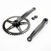 Overig Hzb kettingwiel/crankset staal 46 tands 170 mm 1/8 + 3/32 zwart