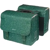 Basil Flair - Dubbele fietstas MIK - 35L - Groen - Waterafstotend - Reflectiedetails