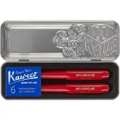 Moleskine X Kaweco Stifte-Set, Vulpen Medium & Balpen 1,0mm, Rood