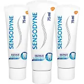 Sensodyne 3x Tandpasta Repair & Protect Cool Mint 75 Ml
