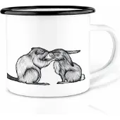 Ligarti Mok emaille - konijn en bever -