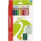 Stabilo GreenColors Jumbo Coloring pencils 12 pcs