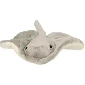 Merkloos Grijze pijlstaartrog knuffel 25 cm knuffeldieren - Knuffel zeedieren