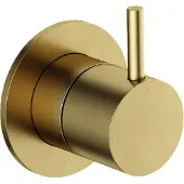 Hotbath Cobber afbouwdeel 2-weg omstel geborsteld messing PVD CB111