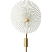 Gejst Wandlamp Liris, dimbaar, messing / goud, Woon-/ Eetkamer, metaal, Design, wandlamp