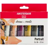Amsterdam Acrylverf Portrait Set 6 x 20 ml